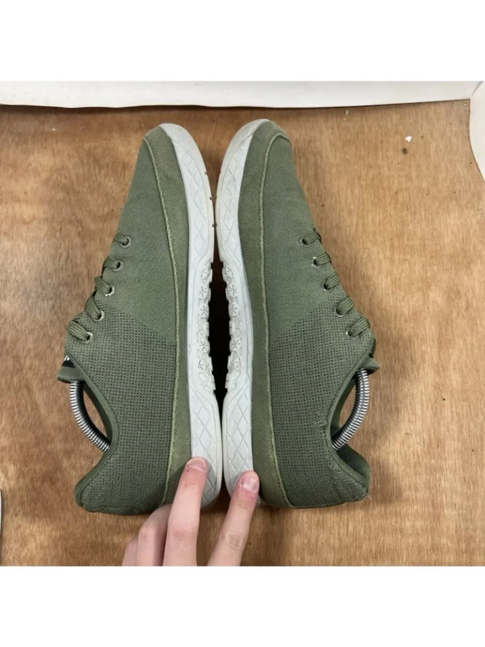 No Bull Trainer Men Size 11.5 Green Low Top Superfabric Gym Shoes Sneakers